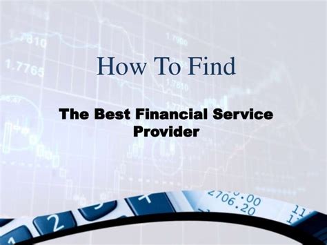find   financial service provider