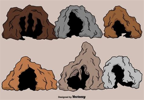 Vector Cartoon Cavern Set 165051 Vector Art at Vecteezy