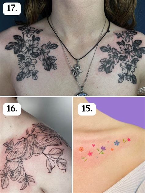 Cutest Collarbone Tattoos That Are Worth The Pain - Tattoo Glee