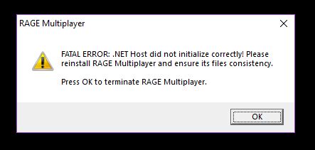 Fatal Error Problem - Client - RAGE Multiplayer Community