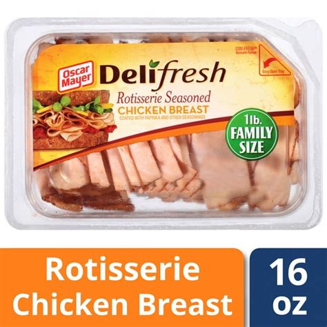 Oscar Mayer Deli Fresh Rotisserie Seasoned Chicken Breast Lunch Meat ...