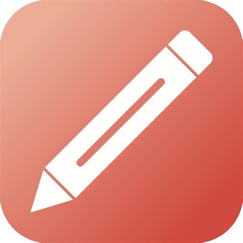 beautiful pencil glyph vector icon  vector art  vecteezy