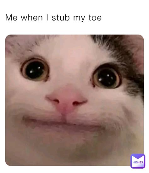 Me when I stub my toe | @reiddog100 | Memes