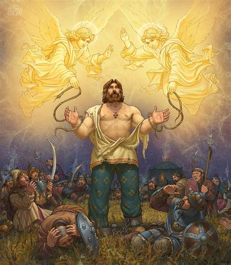 Stepan Gilev - Illustrations for the book " Ilya Muromets". " Илья ...