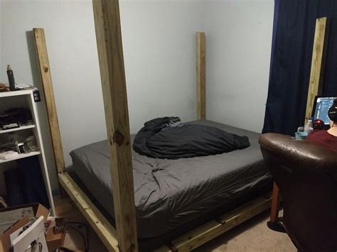 Building a bondage bed for a kink friend for ropey things ( all that's