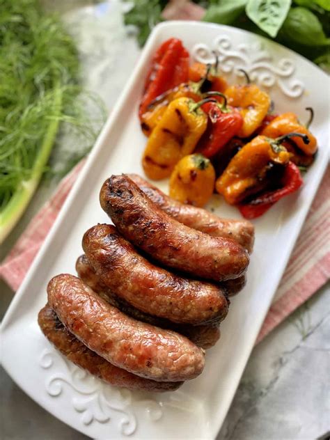 Grilled Sausage and Peppers - Katie's Cucina