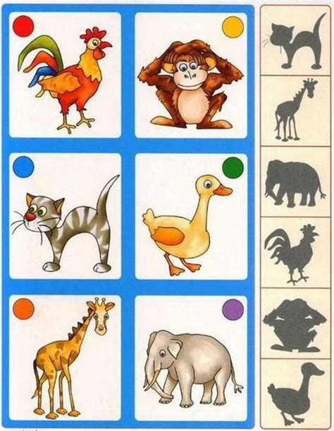 Логическое лото “Животные” | Радуга | Preschool activities, Montessori ...