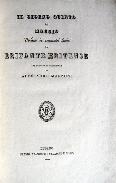 Alessandro Manzoni - Il giorno quinto di Maggio - 1822 (video)