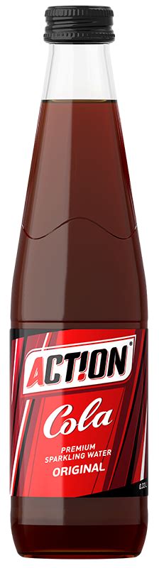Напиток безалкогольный сильногазированный «COLA» ТМ ACTION, ст/б, 0,33 л