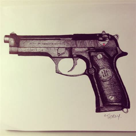 Pistol Drawing at GetDrawings | Free download