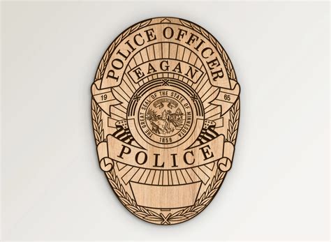 Eagan Minnesota Police Officer Badge SVG Vector Files | Vector911