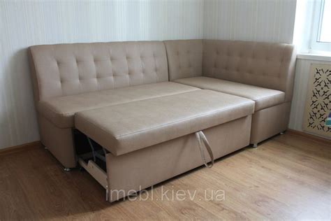 Мягкий раскладной уголок в кухню (Бежевый), цена 10900 ₴: купить на ...