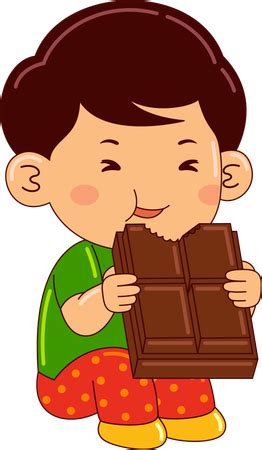 premium boy eating illustration pack  people illustrations
