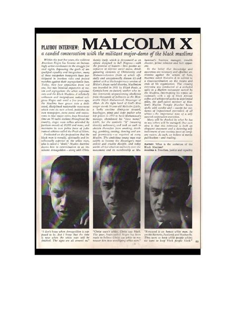 Wolff Inter With Malcolm X