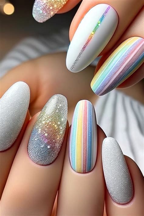 37 Dazzling Rainbow Nails to Brighten Your Day!
