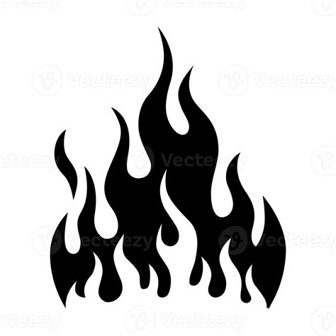 black fire flames element 25063188 PNG