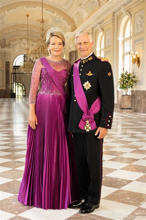 New official portraits of King Philippe and Queen Mathilde of Belgium