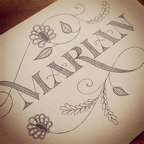 Jessica Hische's gift to Marian Bantjes | Hand lettering, Hand ...