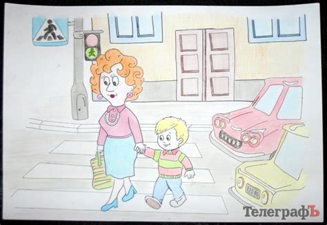 Детские рисунки на тему пдд фото - 20 Октября 2014 - Правила дорожного ...