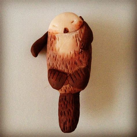 Pair Of "otterly Sweet" Otter Brooch Holding Hands, Perfect Valentines