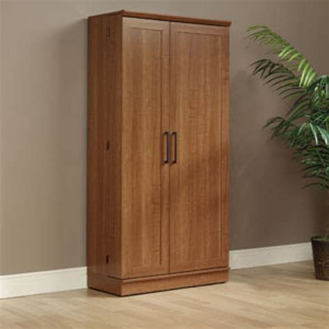 sauder homeplus wardrobe storage cabinet sienna oak finish cabinets