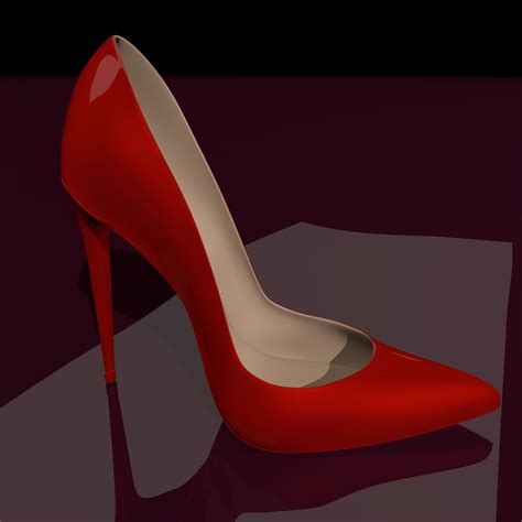 Туфли на высоком каблуке 3D Модель $39 - .c4d - Free3D