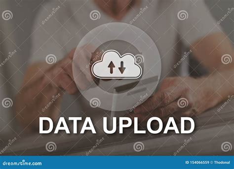 concept  data upload stock image image  technology