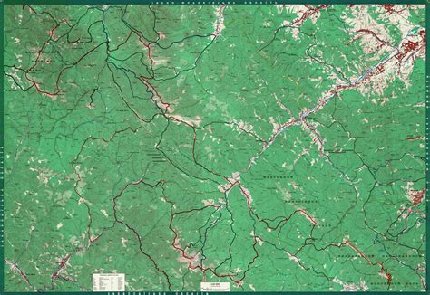 Топографическая карта Горган. Топографическая карта заповедника Горганы ...