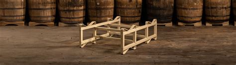 industrial wooden barrel racks bourbon whiskey rack reclaimed pallet