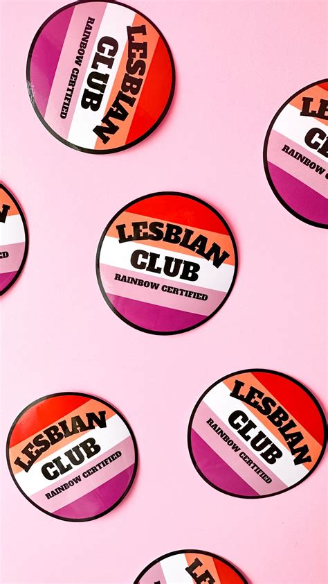 Lesbian Club Sticker | LGBTQ+ Accessories – Rainbow Certified