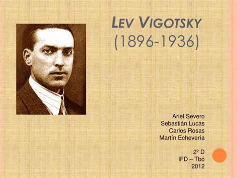 PPT - Lev Vigotsky (1896-1936) PowerPoint Presentation - ID:4736744