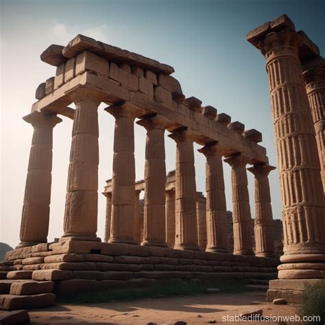 epic ancient temple ruins stable diffusion