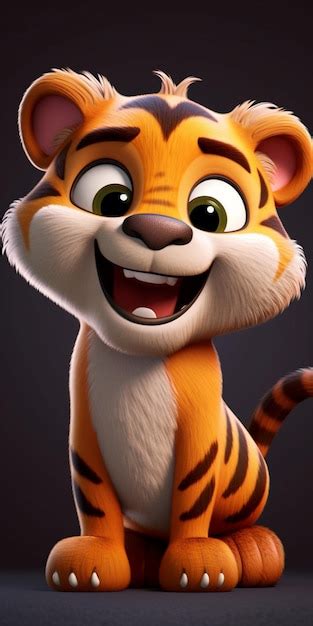 Premium AI Image | Tiger on the cover of the game