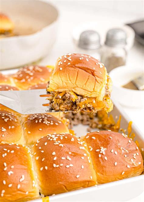 Easy Cheeseburger Sliders - Busy Family Recipes