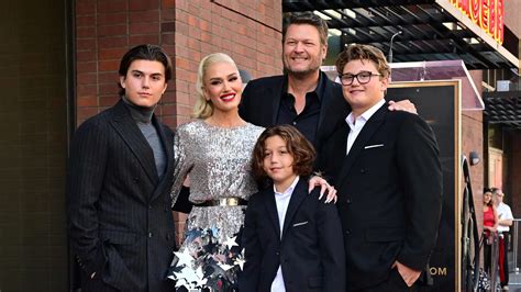 Gwen Stefani, Blake Shelton and 3 sons celebrate Walk of Fame star