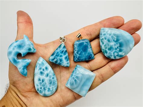 authentic larimar   alikes larimar miner