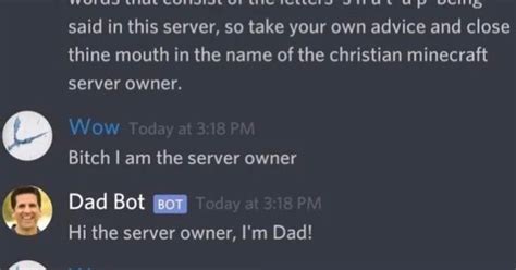 Discord Dad Bot Meme - WICOMAIL