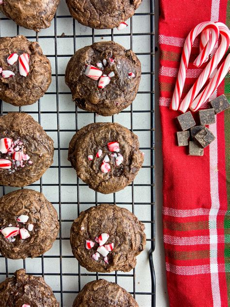 Peppermint Brownie Cookies Recipe | Life's Ambrosia
