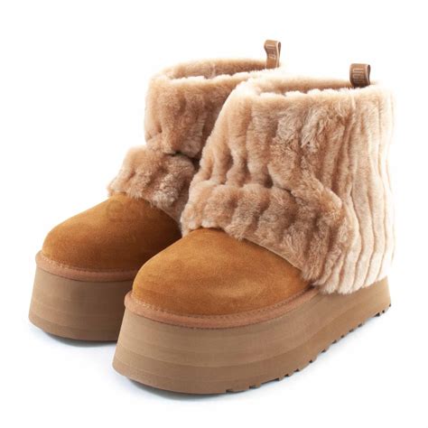 Boots UGG Classic Mini Sherpa Corduroy Chestnut 1130570