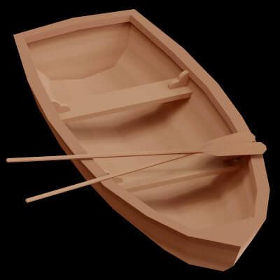 Row Boat - 3D Model by Sourabh_27