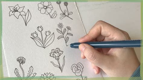 🌸Не спеша рисую мини цветочки по прикольной книжке — Я могу нарисовать ...