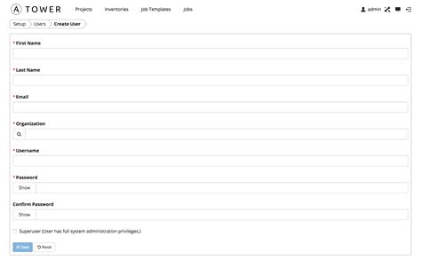 5. Users — Ansible Tower User Guide