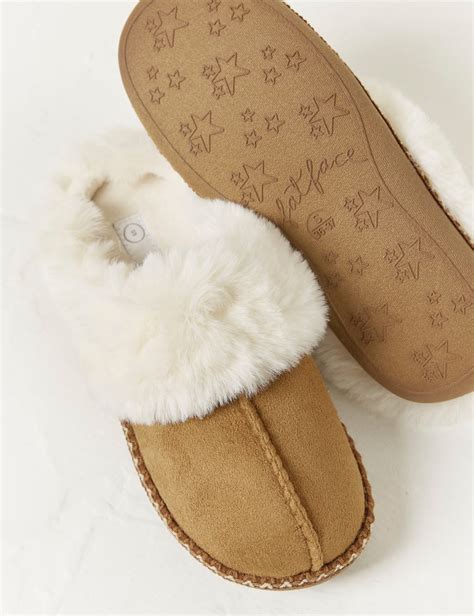 Faux Fur Lined Mule Slippers | FatFace | M&S