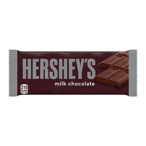 Amazon.com : HERSHEY'S Milk Chocolate Full Size, Candy Bar, 1.55 Oz