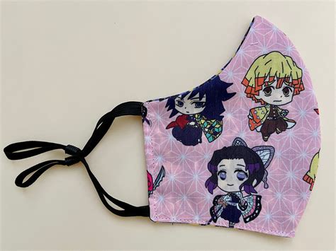 Máscara facial de anime japonés DSlayer | Etsy