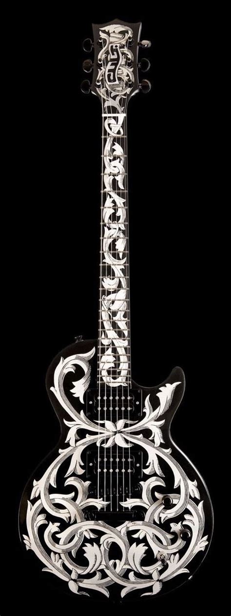 черное | Guitar design, Music guitar, Electric guitar