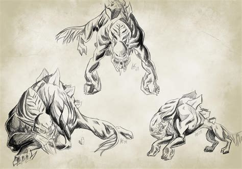 monster poses  queeniedamonstra  deviantart