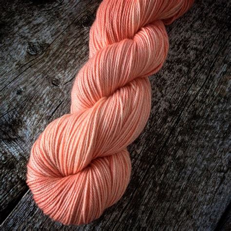 Semi-solid Hand Dyed Yarn /peach Soft Pink Knitting Yarn/ | Etsy