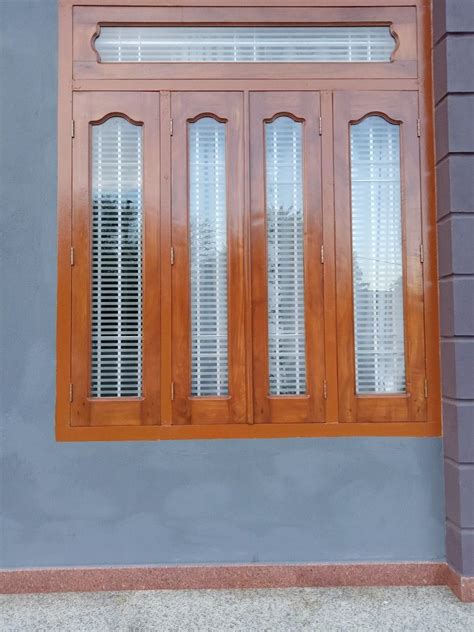 wooden window design glass
