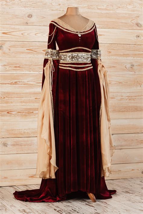 Elven dress with train wedding elven dress medieval gown etsy – Artofit
